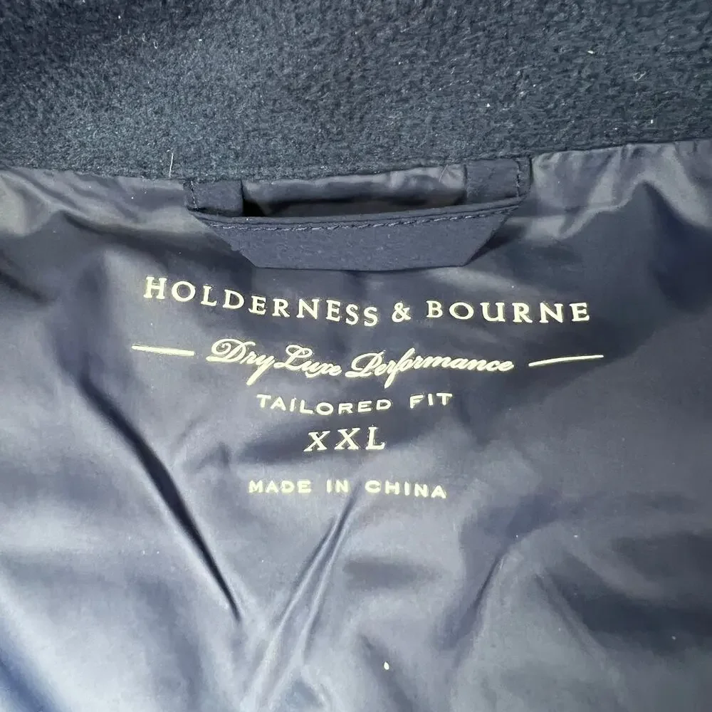 Holderness & Bourne King Vest MENS XXL Blue Featherweight Insulated Zip Golf
